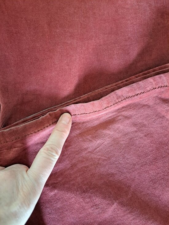 We The Free Rust Brown Flare Corduroy Pants Womens Size 27 Made Pull On Boho - Picture 12 of 12